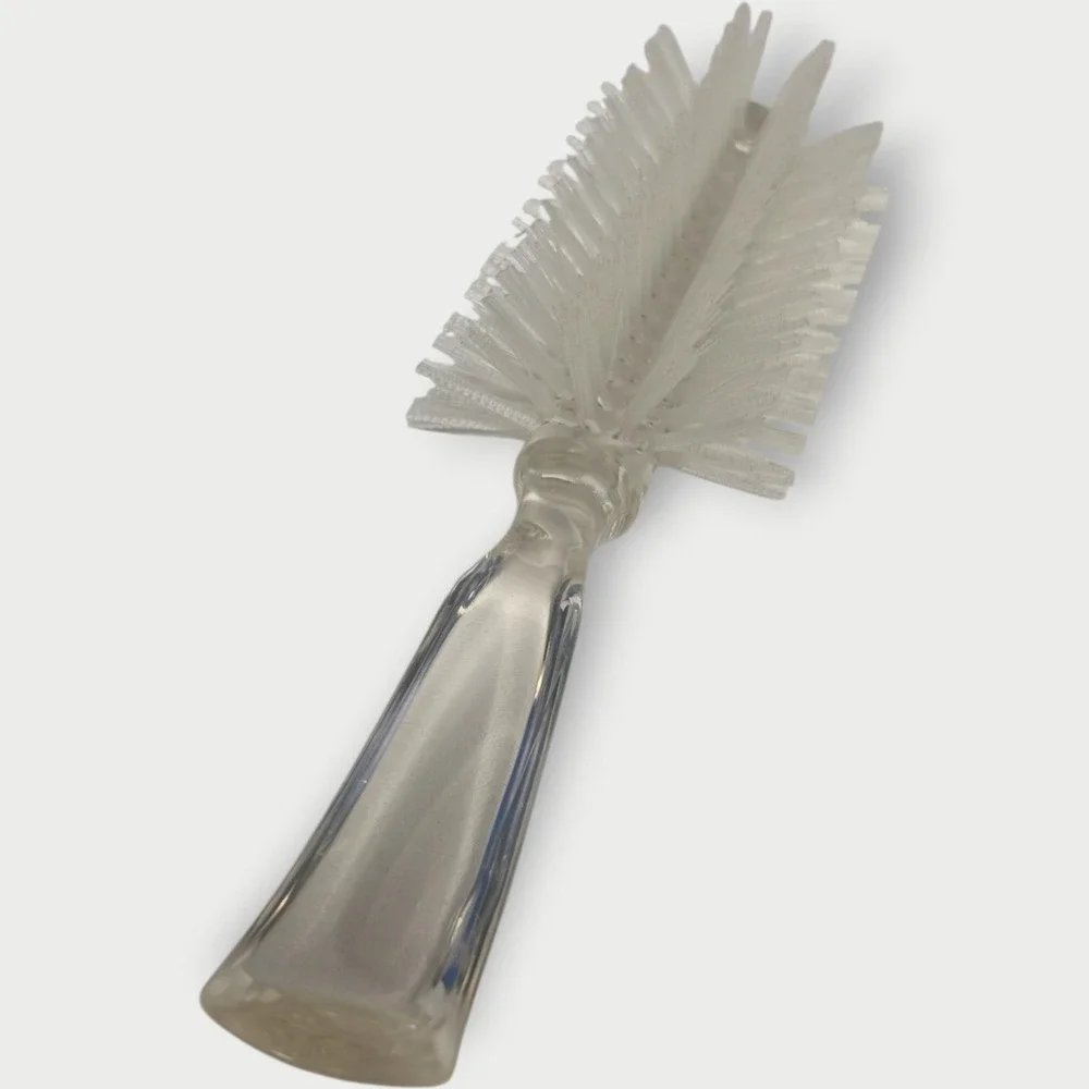 VINTAGE CLEAR Stanley Commander Hairbrush Original Professional Styling Brush